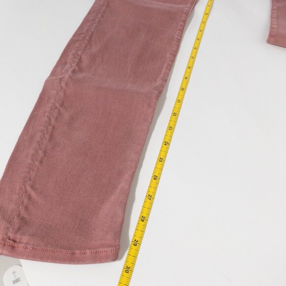 Mother The Looker POP Skinny Jean SZ 27 Light Pink Denim Long - Picture 4 of 12